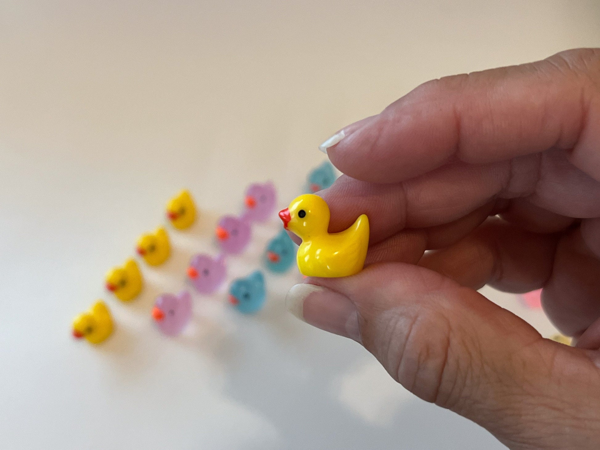 Miniature 1:12 Scale Glow-in-the-Dark Ducks – Set of 8 Resin Ducks |  Fairy Garden Accessory __etsy:5965618775