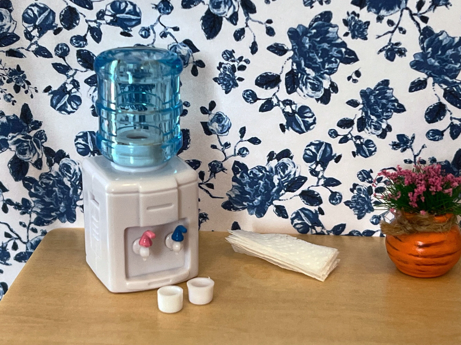 Miniature 1:12 Scale Tabletop Water Dispenser –  Water Cooler with Hot & Cold __etsy:5628559595
