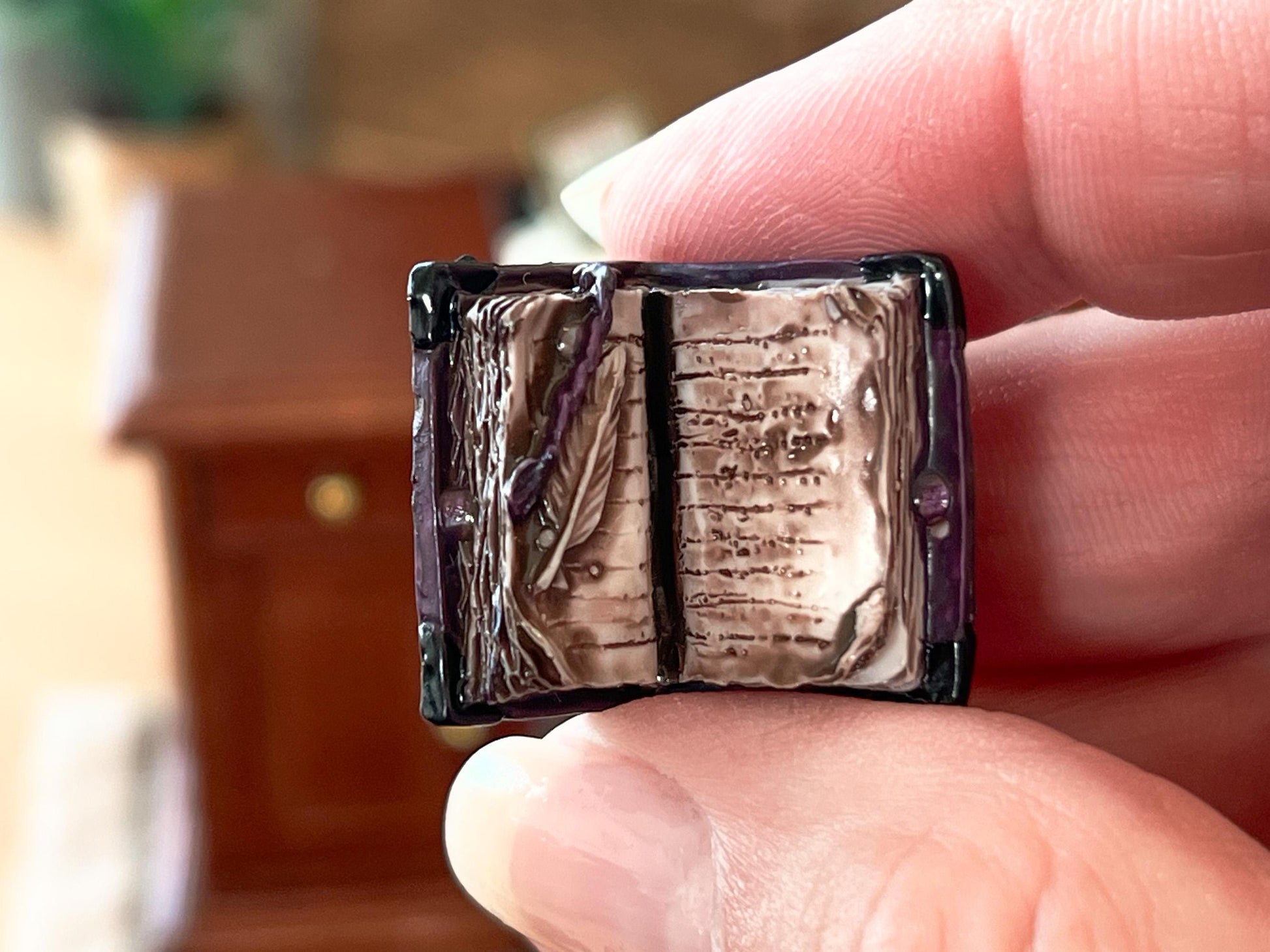 Miniature 1:12 Scale Vintage Resin Books – Dollhouse Library & Office Accessory – Old World Style __etsy:7269799573