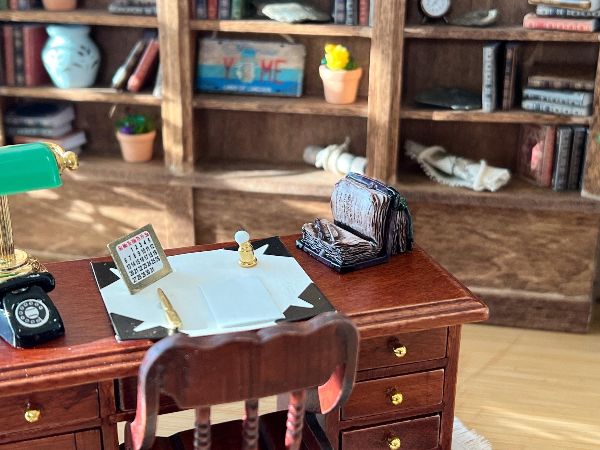 Miniature 1:12 Scale Vintage Resin Books – Dollhouse Library & Office Accessory – Old World Style __etsy:7269799625