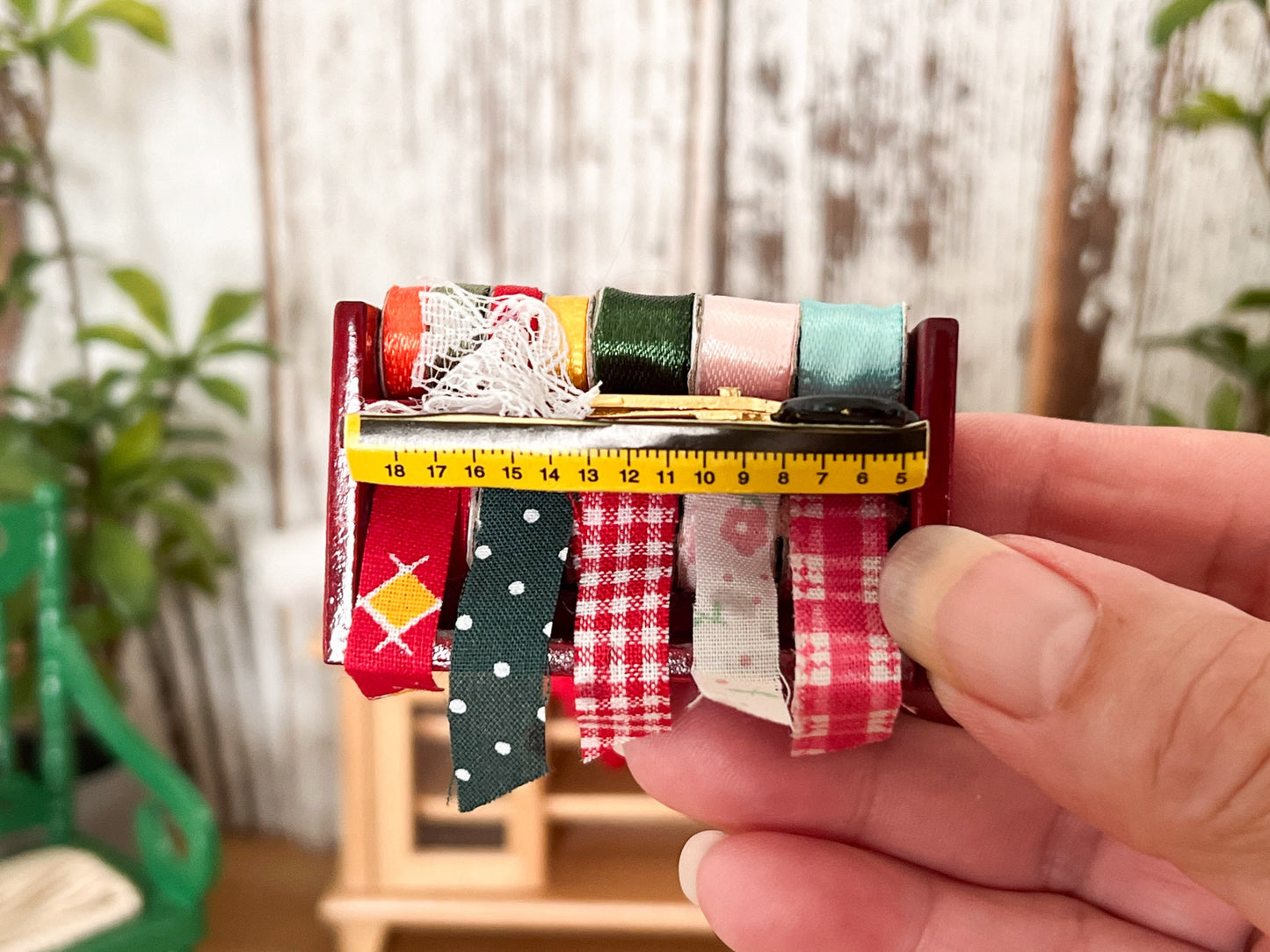 Miniature Sewing Room Rack – 1:12 Scale Wooden Dollhouse Wall Sewing Rack Display __etsy:6316323252