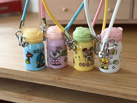 Miniature Water Bottles – 1:12 or 1/6 Scale Dollhouse Accessory – Yellow, Blue, Pink, White __etsy:5883674920