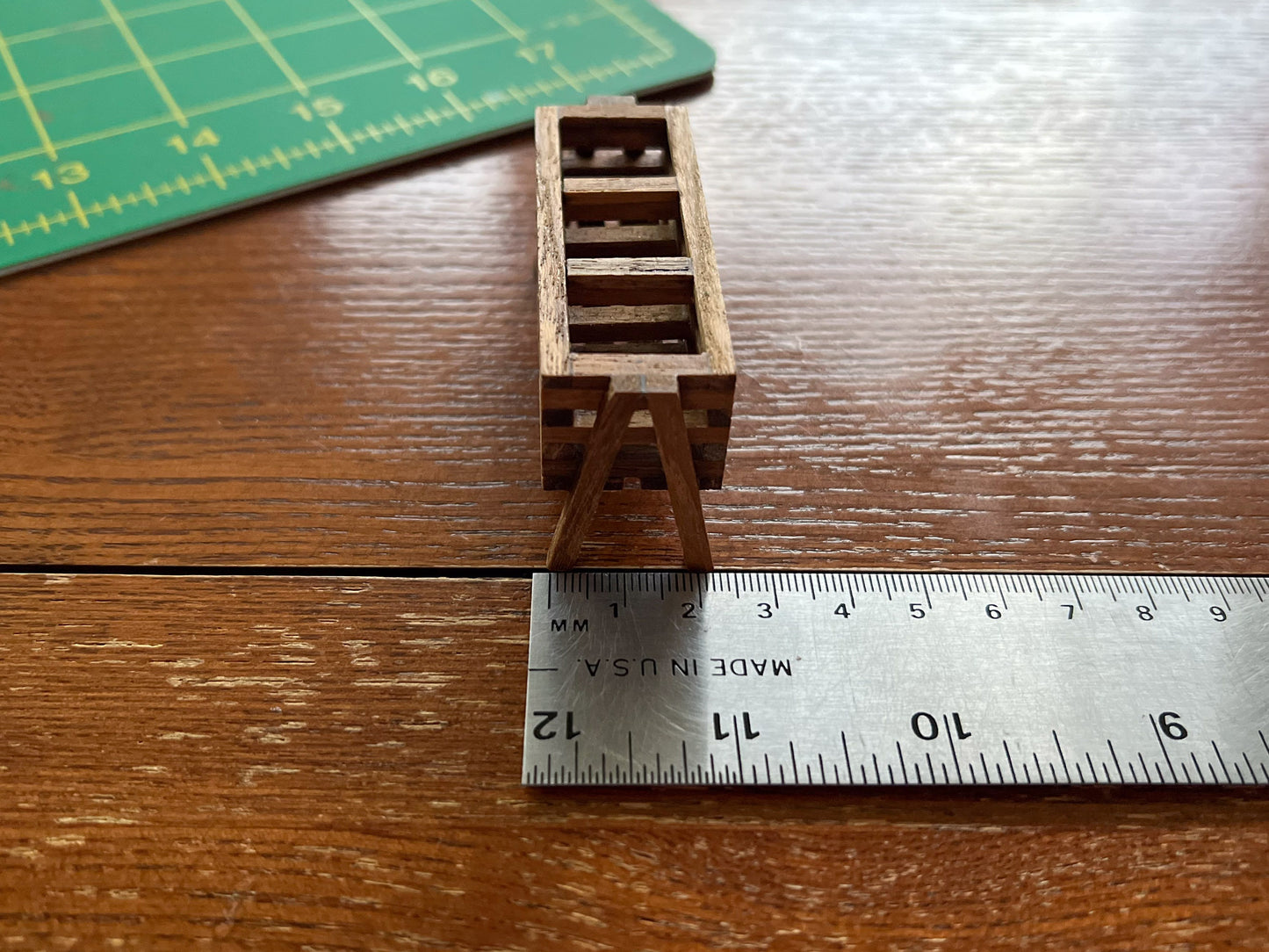 Miniature Wooden Planter Box  1:12 Scale –  Dollhouse Garden Decor | 3-Section Flower Box __etsy:6088492491