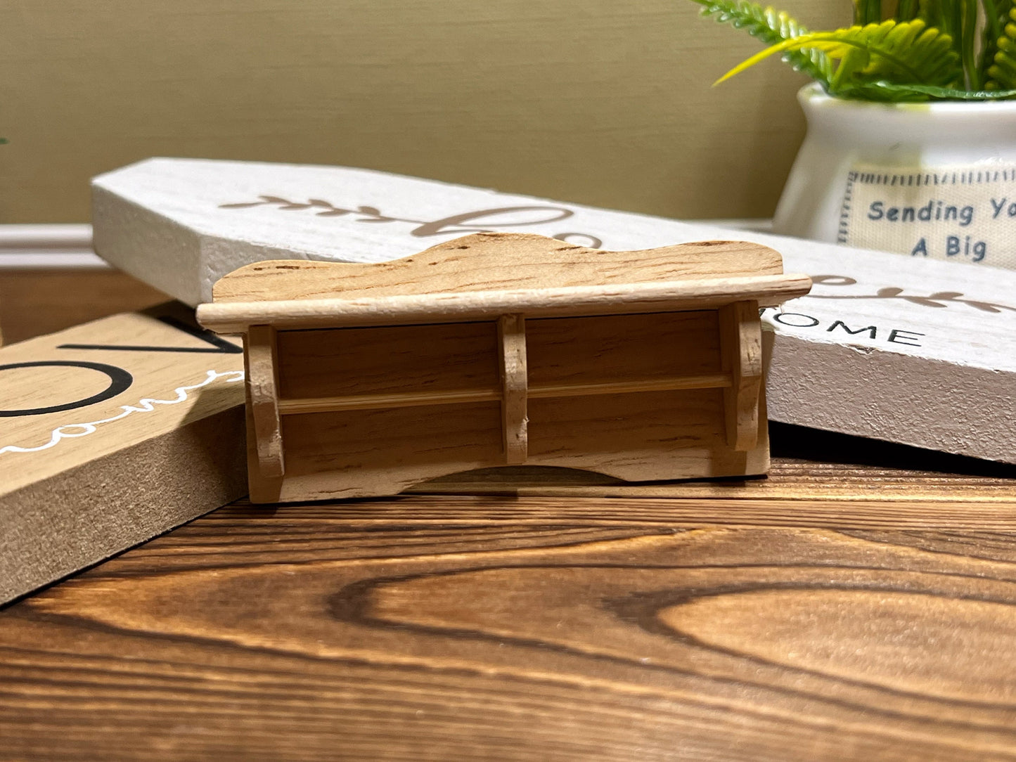 This adorable unfinished solid oakwood wall shelf is handcrafted to perfection; has room for either plants, books, kitchen or bathroom accessories, or use it in a bedroom. __etsy:5746515576