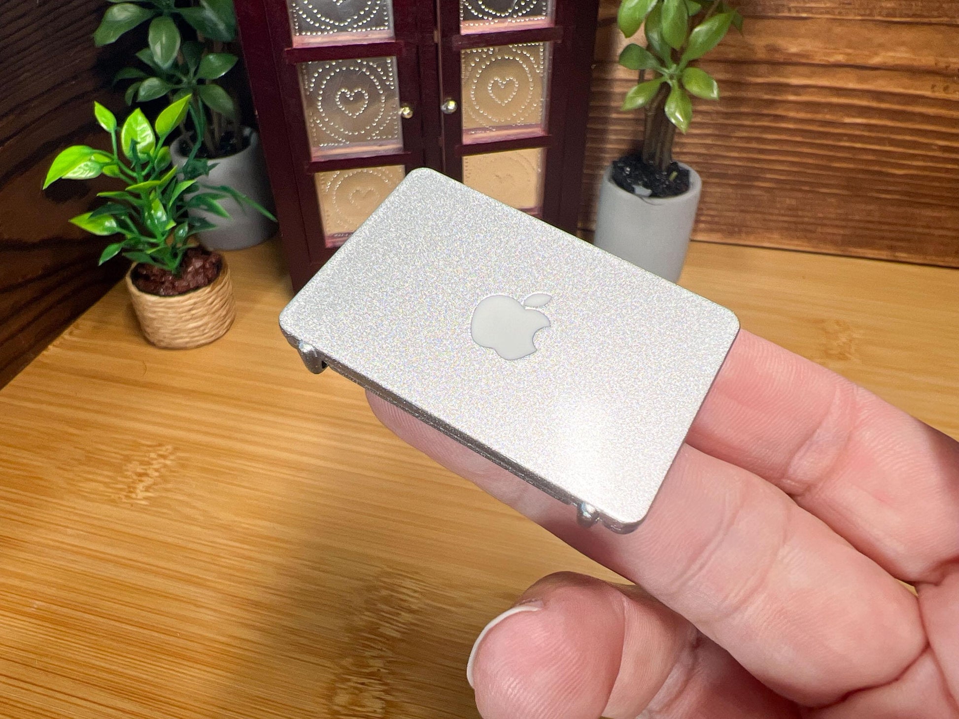 Miniature Alloy Laptop 1:12 Scale – Opens & Closes – Dollhouse Desk Accessory __etsy:6366798006