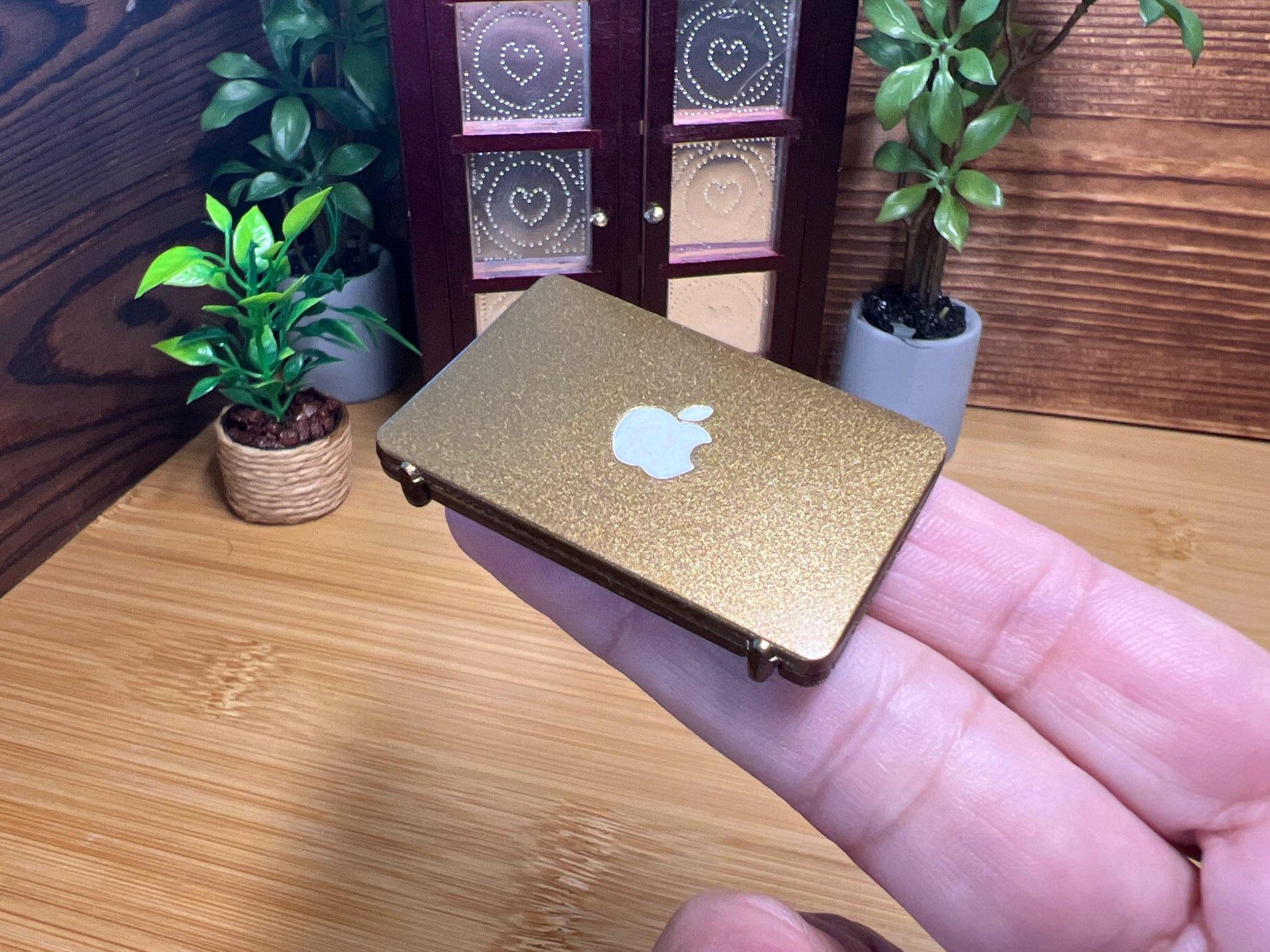 Miniature Alloy Laptop 1:12 Scale – Opens & Closes – Dollhouse Desk Accessory __etsy:6366798022