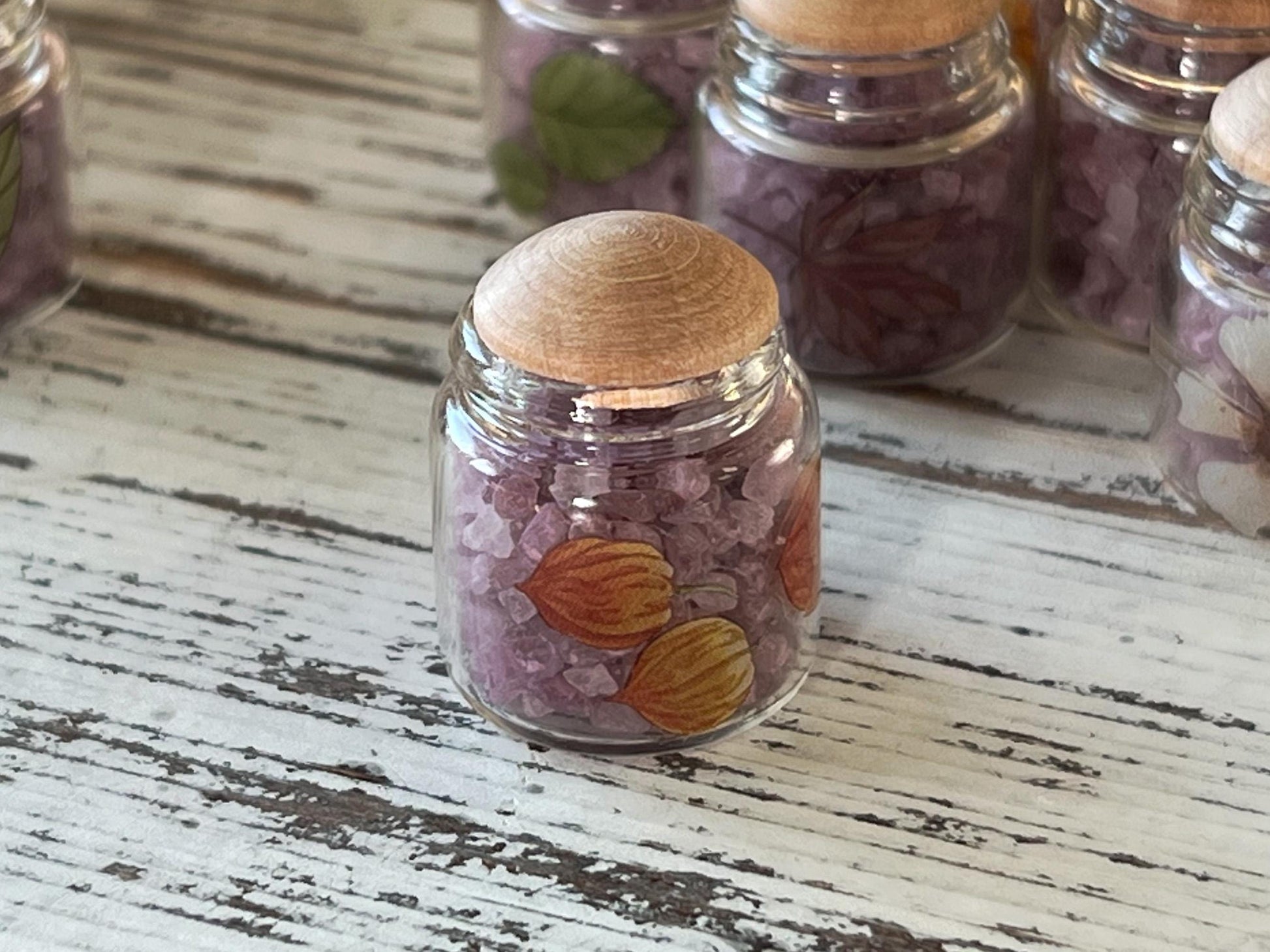 Miniature Bath Soak Lavender Jar –  Dollhouse Spa Decor | Mineral Bath __etsy:6804037952