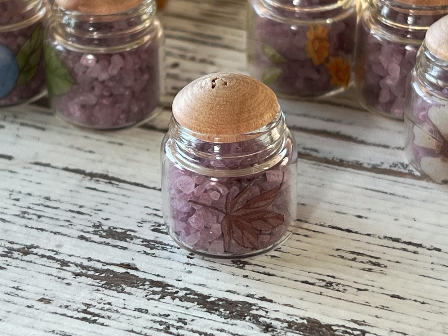 Miniature Bath Soak Lavender Jar –  Dollhouse Spa Decor | Mineral Bath __etsy:6852046337