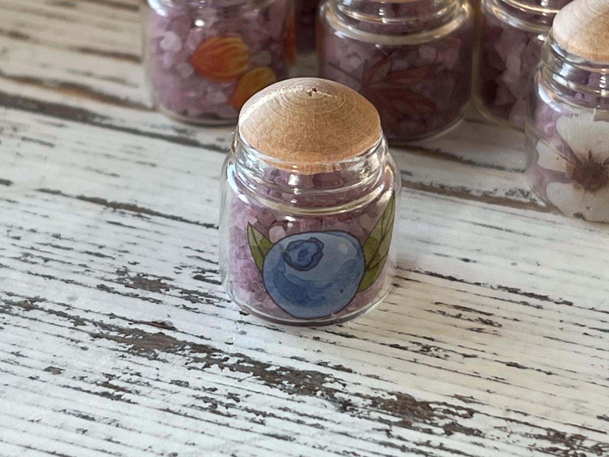 Miniature Bath Soak Lavender Jar –  Dollhouse Spa Decor | Mineral Bath __etsy:6852046415