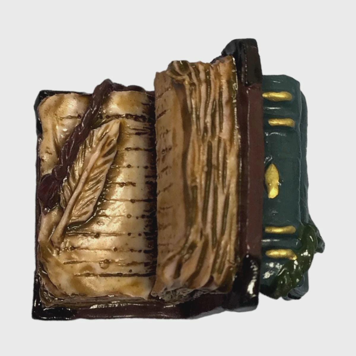 Miniature 1:12 Scale Vintage Resin Books – Dollhouse Library & Office Accessory – Old World Style __etsy:7221829636