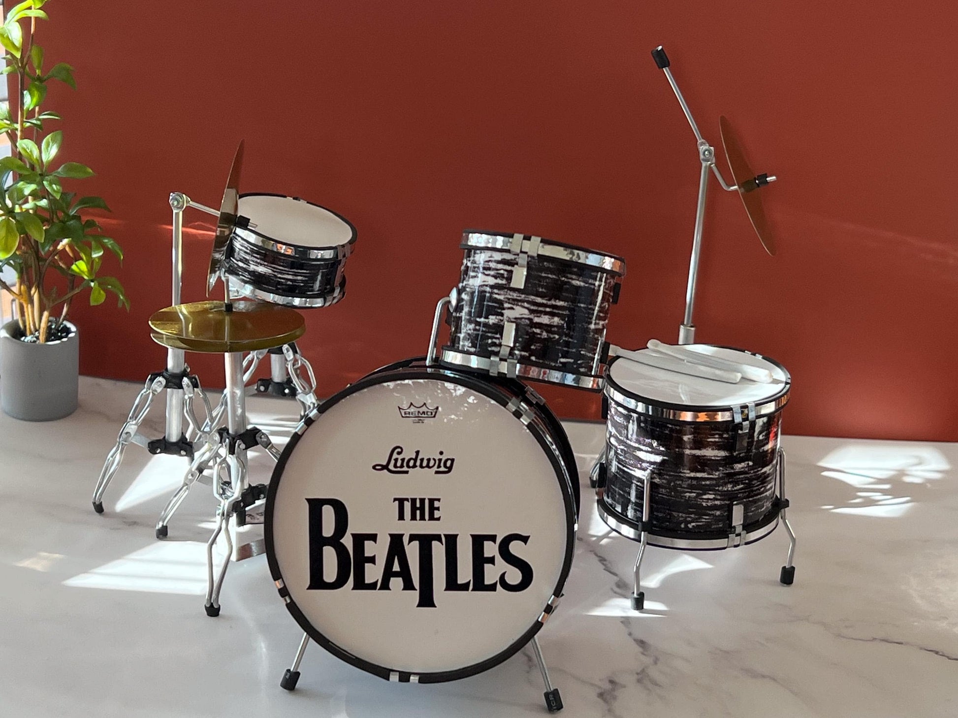 Miniature Beatles Ringo Starr Drums – 1:6 Scale Dollhouse Music Room Instruments __etsy:7989726737