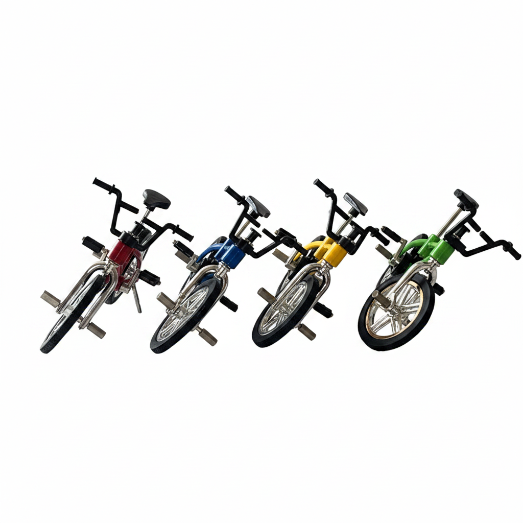 1:12 Scale Miniature Metal Bicycle – White Background